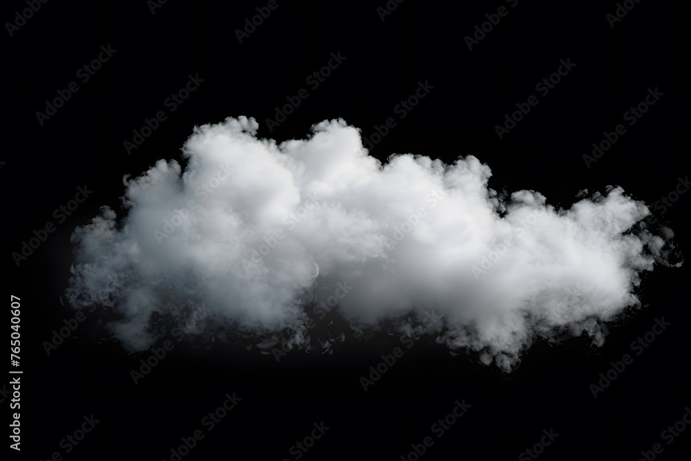 Cloud isolated on black background Cloud isolated on black background