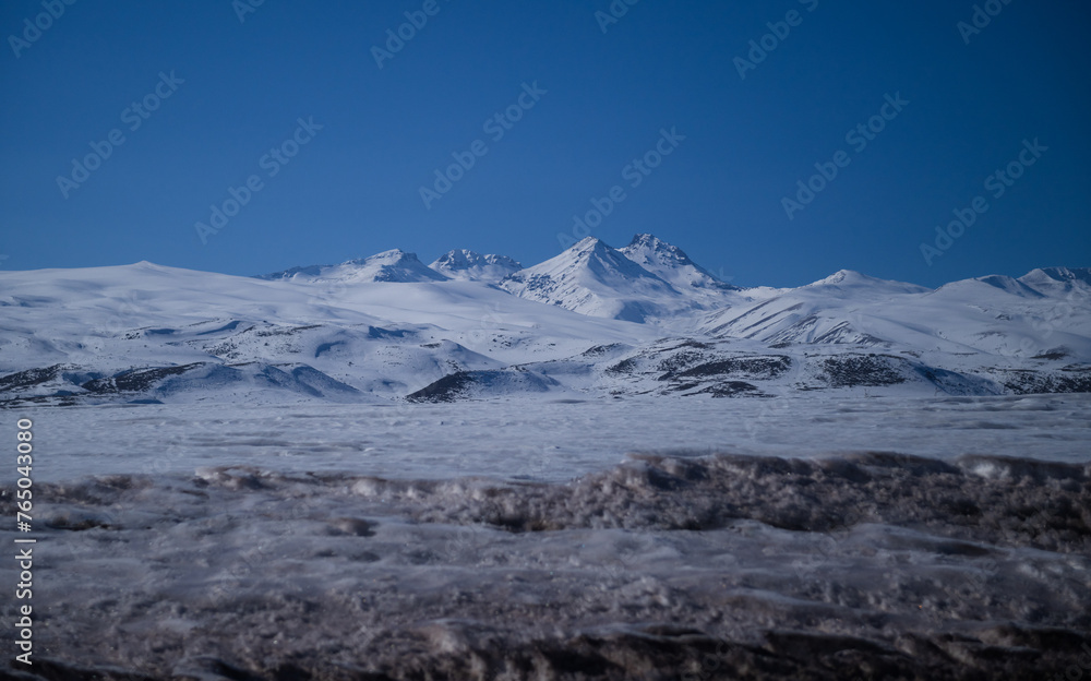 Fototapeta premium Beautiful view of Mount Aragats, Armenia