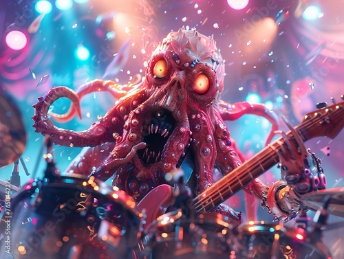 Excitement at the band event, seamstress makes a splash, octopus is annoyance unexpected photo