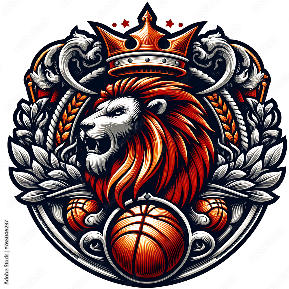 heraldic emblem of a basketball club or team, sports store, sports bar, internet site about basketball, print on clothes, flag, color tattoo, mancave poster, transparent background
heraldic emblem of a basketball club or team, sports store, sports bar, internet site about basketball, print on clothes, flag, color tattoo, mancave poster, transparent background