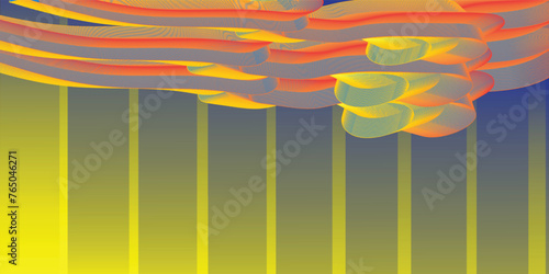 Abstract background in yellow and blue tones
