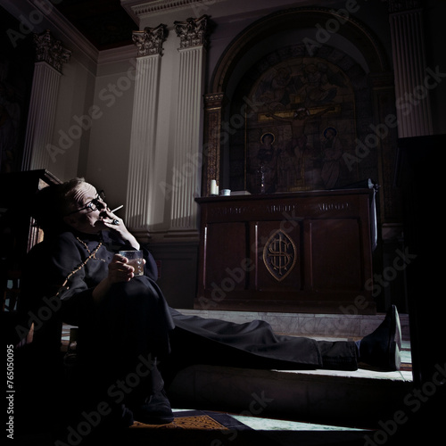 Seeing the Light. A candid Edwardian priest questions his faith with cigarettes and alcohol.