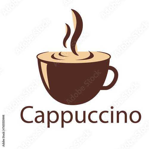 Cappuccino coffee  a warm drink  is healthy for the body and accompanies you to relax