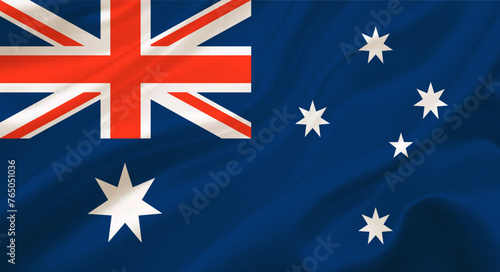 Australia Country National Flag.Australian Nation State Union Patriotic Blue Red White Star Cross Patriotism History Melbourne Flag Symbol Vector Banner Emblem Icon Illustration Design © safu10190