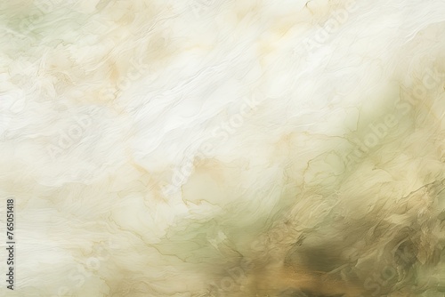 Khaki and white painting with abstract wave patterns