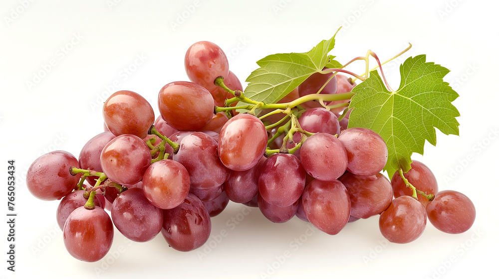 Bunch of Grapes on White Background Bunch of Grapes on White Background