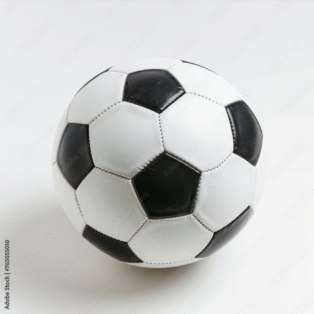 Black and White Soccer Ball on White Surface Black and White Soccer Ball on White Surface