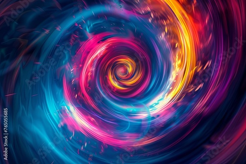 Abstract motion colorful background. generative ai
