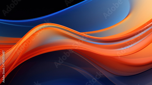 Abstract blue red wave elegant background as wallpaper illustration 