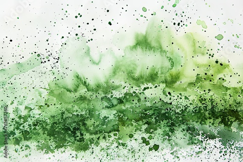 green watercolor abstract texture background. generative ai