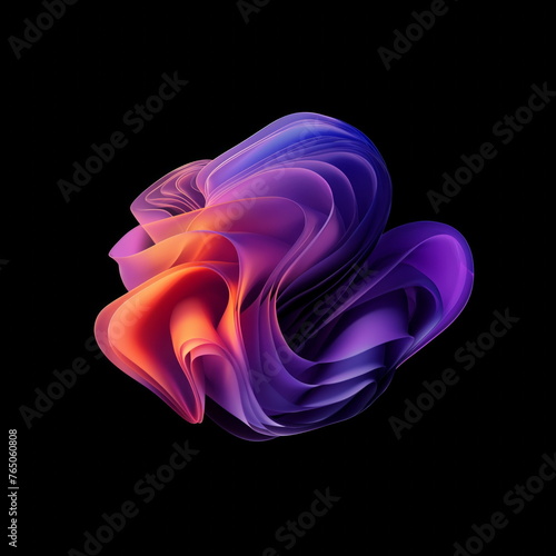 Vibrant swirl of multicolored smoke on a dark black backdrop, creating a mesmerizing and dynamic visual display
