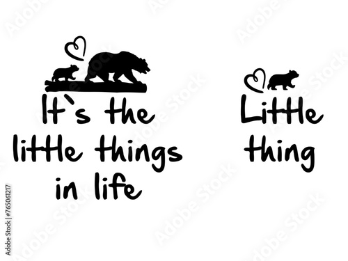 It is little things in life vector sign for your design  Isolated on white background. Isolated emblem with quote  sign  banner  logo  posters  greeting cards  textile  for wedding  card