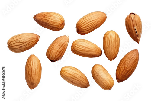 Wallpaper Mural A Bountiful Harvest: A Pile of Almonds on a White Canvas. Torontodigital.ca