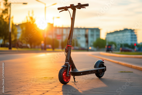 Sunset Scooter Ride in the City