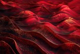 Abstract dark red background with gold wave accents