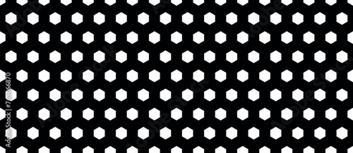 Abstract seamless background with hexagons Monochrome black and white hexagon polygonal pattern background vector. seamless bright white abstract honeycomb background. Stylish texture. Polygonal grid 