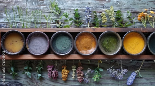 A visual guide displaying the process of making natural dyes from plants, encouraging sustainable practices in art and fashion while reducing chemical waste photo