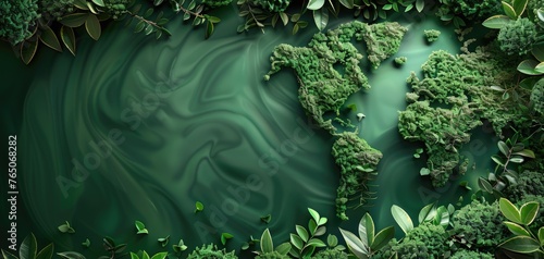 International treaties focused on global sustainability and conservation, solid color background
