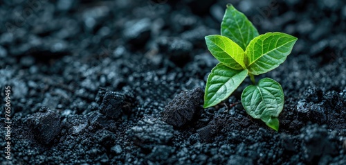Eco-friendly biochar production for soil and energy, solid color background