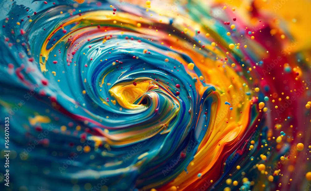 Vibrant Swirl: Abstract Expressionist Energy Vibrant Swirl: Abstract Expressionist Energy