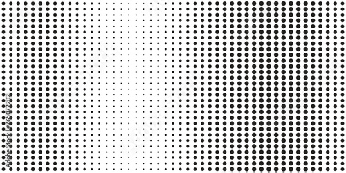 Background with monochrome dotted texture. Polka dot pattern template dots monochorome