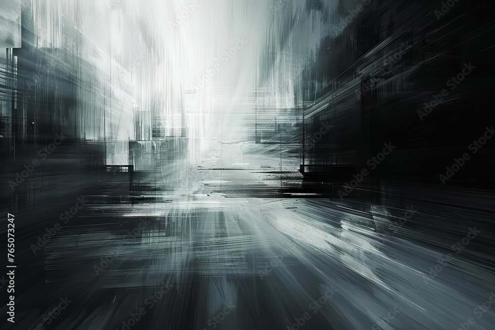 Gradient of Solitude Abstract Black and Grey Background, Digital Art Gradient of Solitude Abstract Black and Grey Background, Digital Art