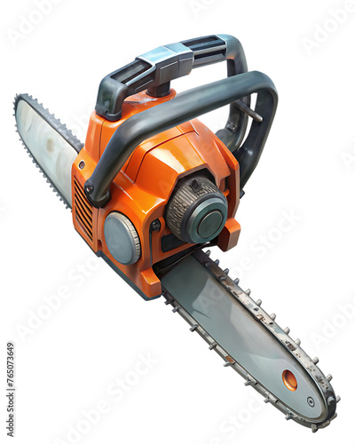 Chainsaw isolated on transparent background