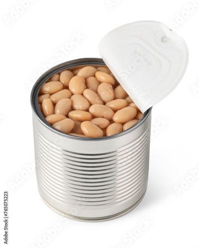 Opened tin can with beans © Gresei