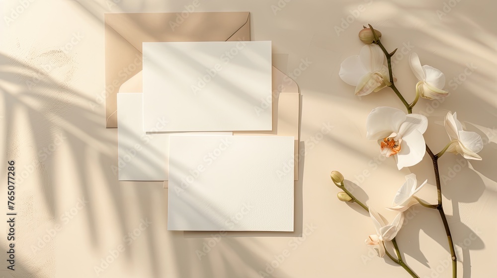 Fotografia Greeting card mockup. Generative AI