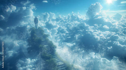 Stairway to Heaven: A Man's Ascend Amongst the Clouds