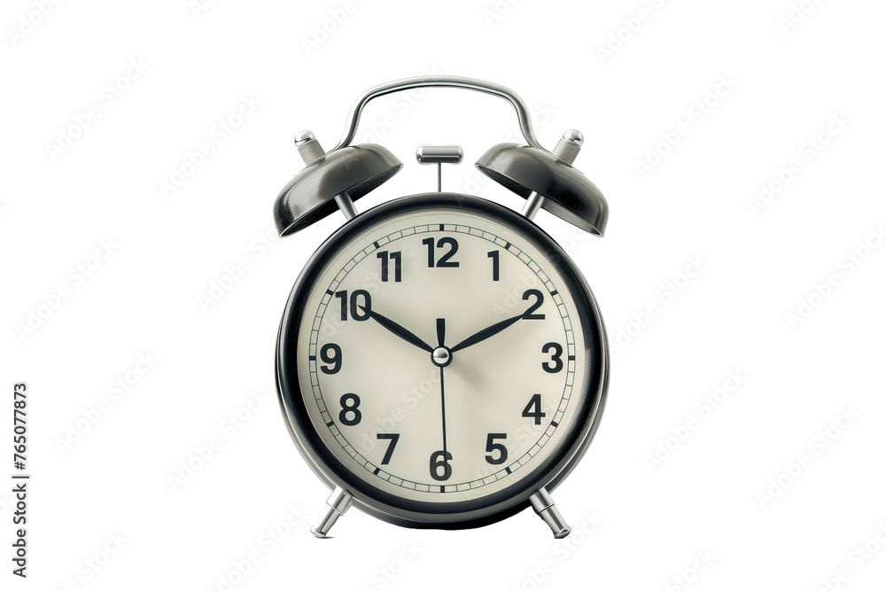 Mechanical alarm clock, transparent isolated background. Mechanical alarm clock, transparent isolated background.