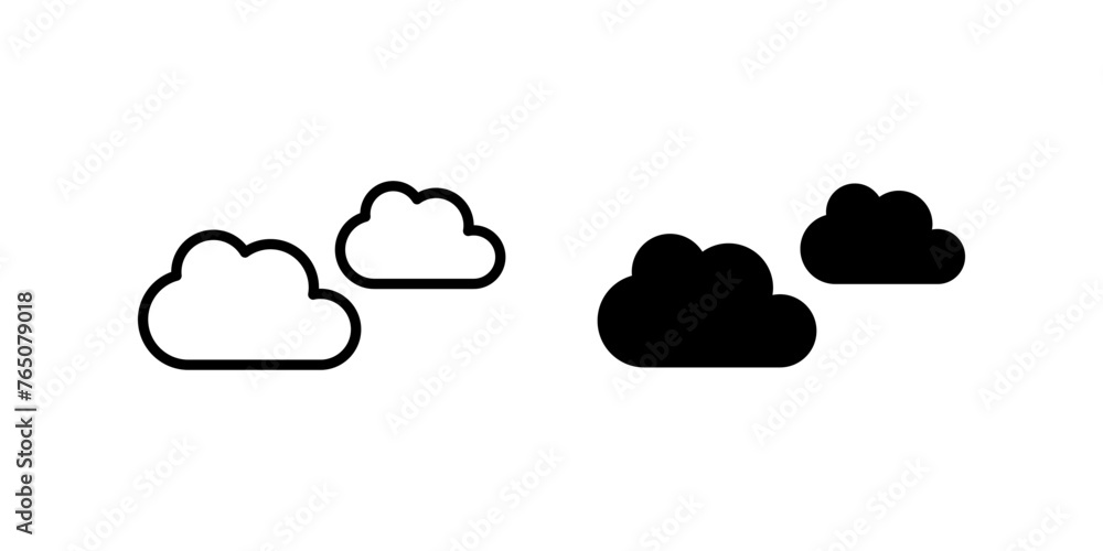 Cloud icon. Cloudy sign. for mobile concept and web design. vector illustration Cloud icon. Cloudy sign. for mobile concept and web design. vector illustration