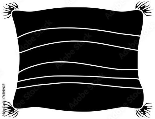 sleep illustration pillow silhouette fight logo fun icon bed outline bedroom happy funny sleepover nightwear morning night pajama home shape party slumber sleepwear for vector graphic background