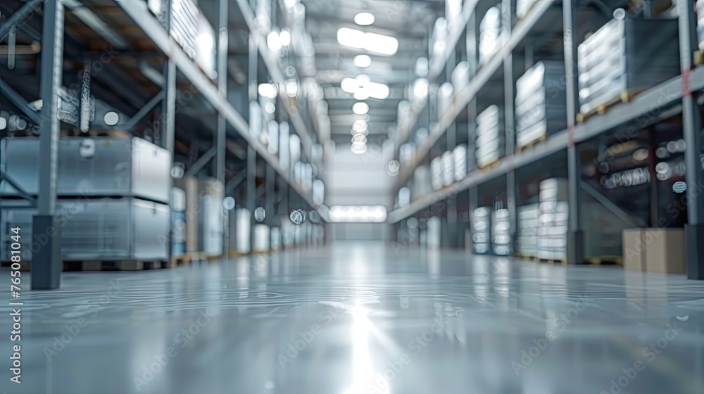 Fototapeta premium Warehouse background. Generative AI