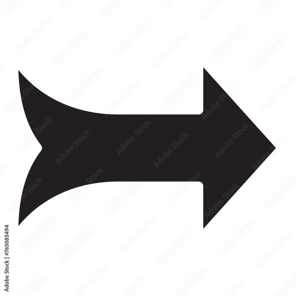 Arrow icon isolated on white background Arrow icon isolated on white background