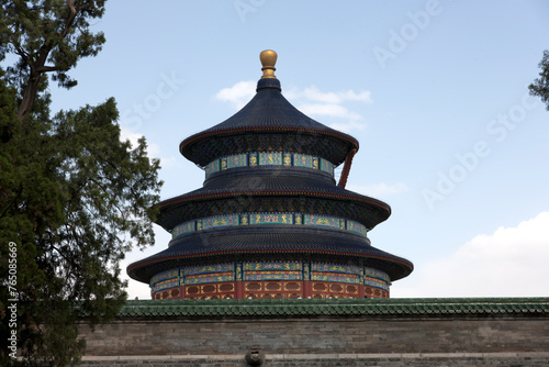 China Beijing Temple of Heaven on a sunny autumn day.