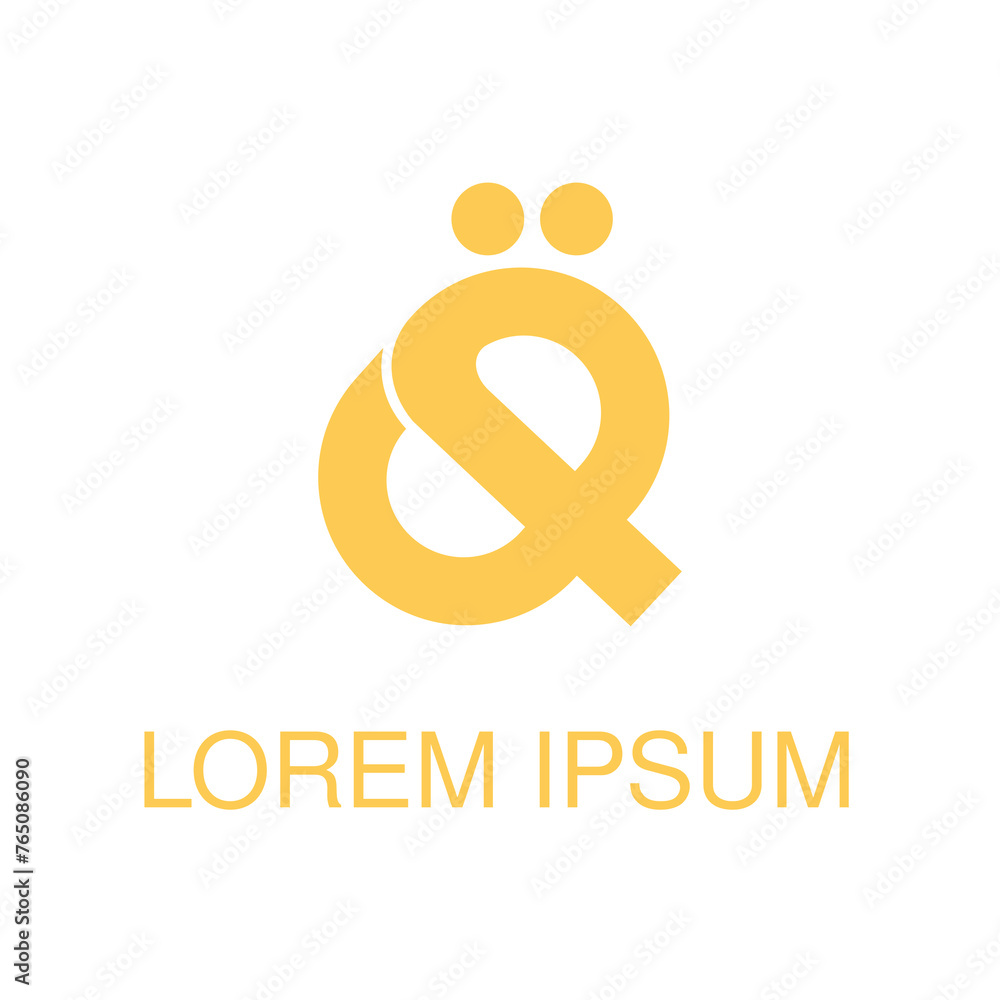 Obraz premium Q business logo design isolated on white background. Q logo concept for company. Qaf logo concept design. Simple Initial Letter Q Logo isolated on White Background. Usable for Business and Branding.