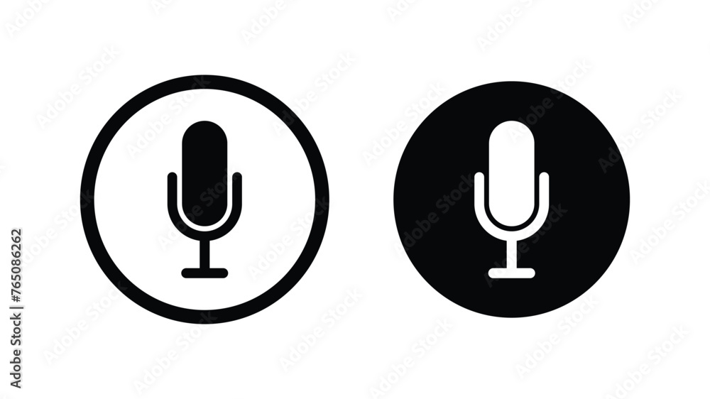 Microphone Icon Vector Illustration on white background.
Microphone Icon Vector Illustration on white background.
