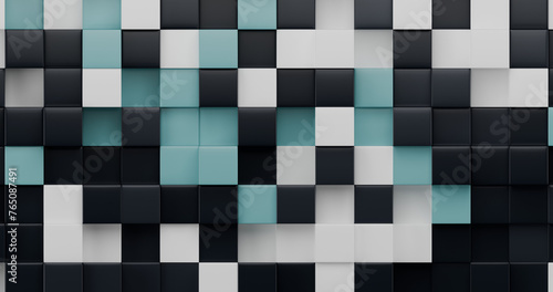 geometric shapes abstract background with cubes