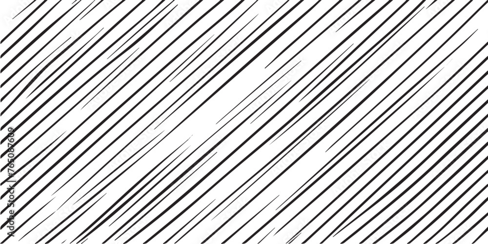 diagonal straight lines and scratches pattern background, black vector - obrazy, fototapety, plakaty 