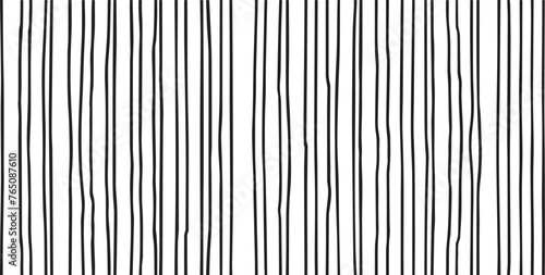 vertical irregular twisted lines pattern background, black vector photo