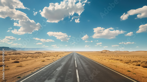 Rural country road in dusty desert  © Bluesky images