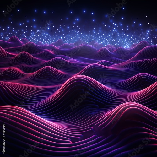 Olive and purple waves background, in the style of technological art