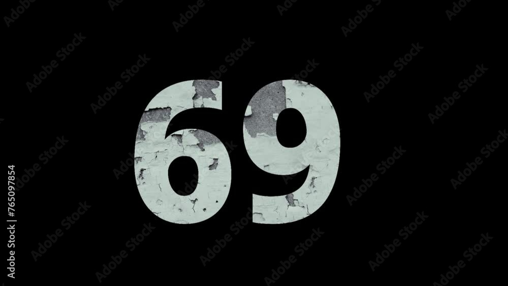 Number 69 from fire and ashes with alpha channel, sixty nine, numberology Number 69 from fire and ashes with alpha channel, sixty nine, numberology