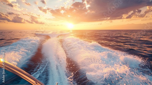 Imagine yourself basking in the summer sun, gliding across the sparkling waters on a speedboat. The waves dance around you as you enjoy a day of adventure, free from the distractions of gadgets. photo