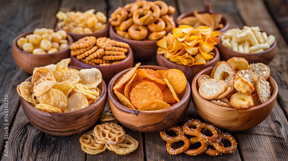 Salty snacks like pretzels, chips, and crackers are unhealthy for your