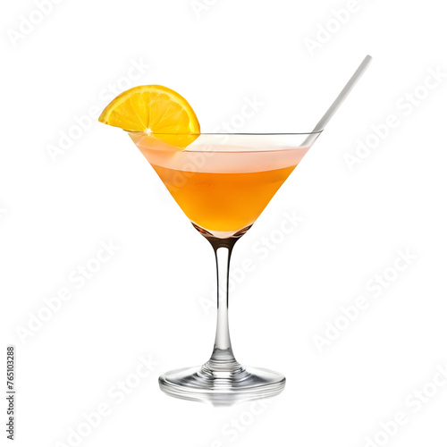 An Isolated Paper Plane Cocktail Drink, Transparent Background, PNG