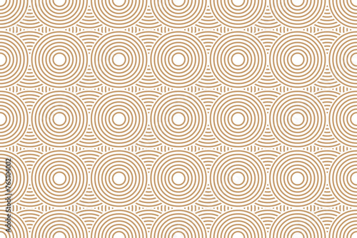 Luxury and stylish geometric circle pattern design with seamless concentric circles. Abstract modern texture. sophisticated repeating decorative vector illustration for elegant wallpaper, textile