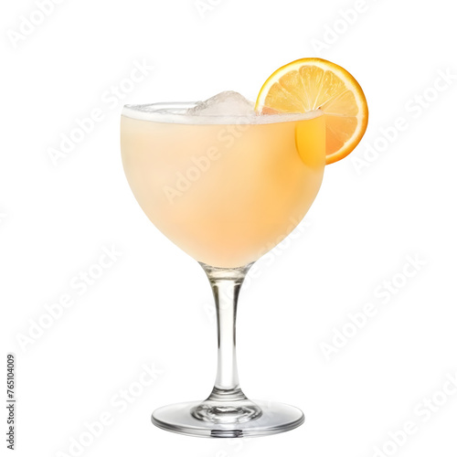 An Isolated Southside Fizz Cocktail Drink, Transparent Background, PNG
