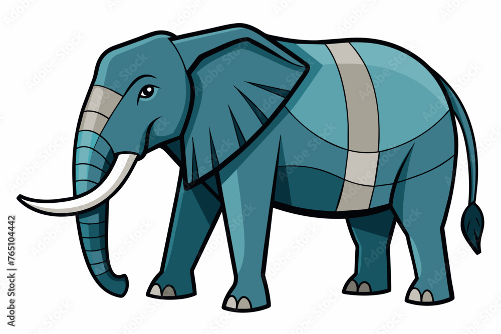 draw an elephant on a white background to cut out draw an elephant on a white background to cut out